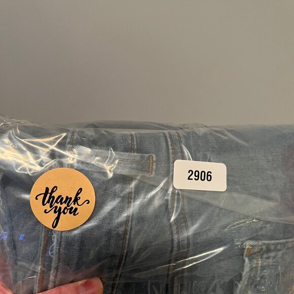 Universal Standard Katie High Rise Cross Over tapered leg jean 22 - Picture 13 of 13